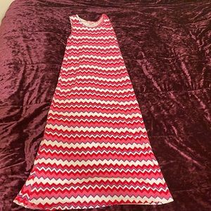 Pink striped sundress